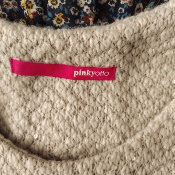 pinkyotto Dress Sleeveless Knit Bodice Pleated Floral Skirt - Picture 5 of 6